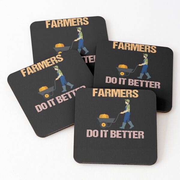 Item preview, FARMERS DO IT BETTER Tractor Funny Farming Humor Sarcasm An Apple designed and sold by lmyer.