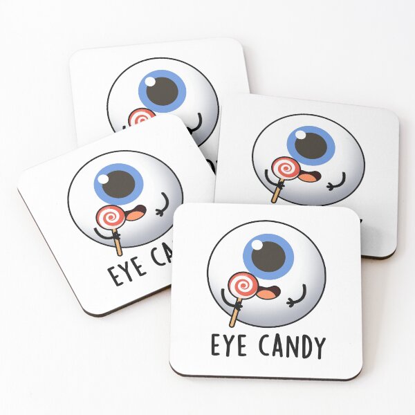 Item preview, Eye Candy Cute Eyeball Pun designed and sold by punnybone.