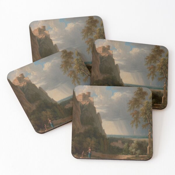 Item preview, Classical Landscape with Figures and Sculpture-Pierre-Henri de Valenciennes designed and sold by LexBauer.