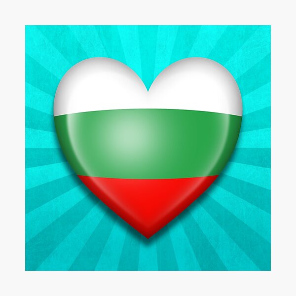Item preview, Bulgarian Heart Flag designed and sold by JeffBartels.