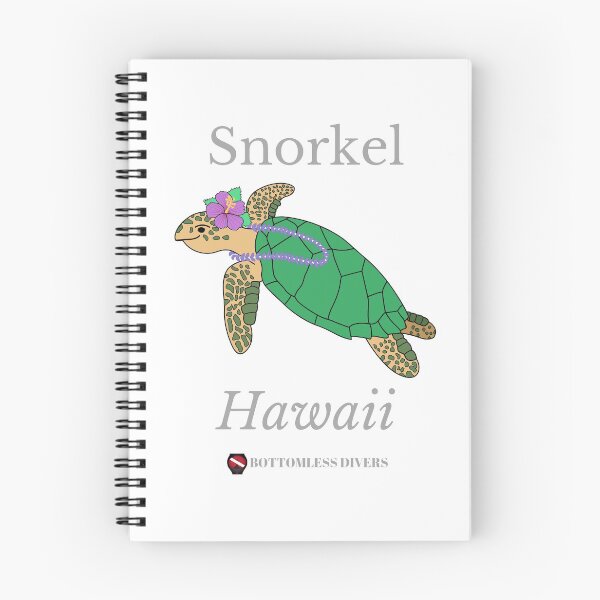 Item preview, Snorkel Hawaii Turtle with Grey Font designed and sold by BottomlessDiver.
