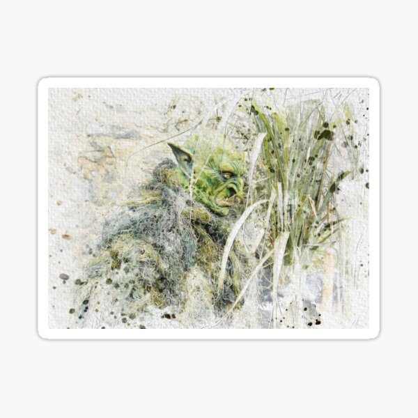 Swamp Thing Watercolor Sticker
