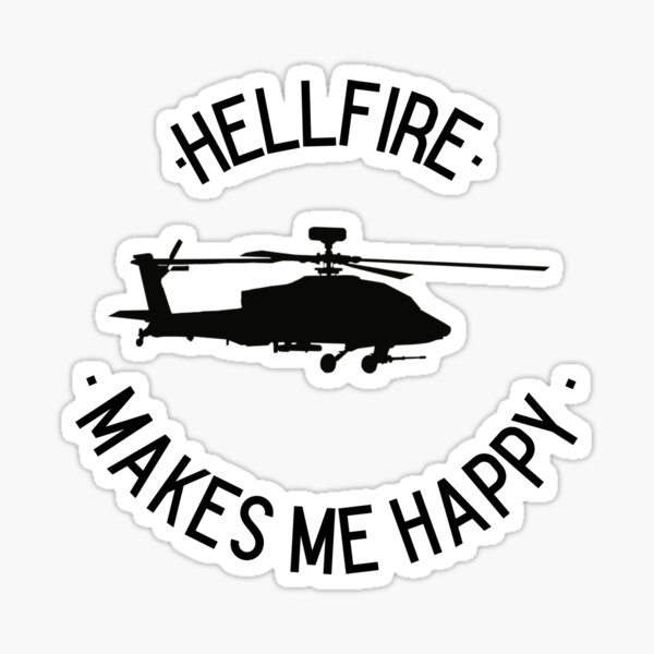 Vista previa del artículo con la obra «Hellfire me hace feliz», diseñado y vendido por Eastwood1121.