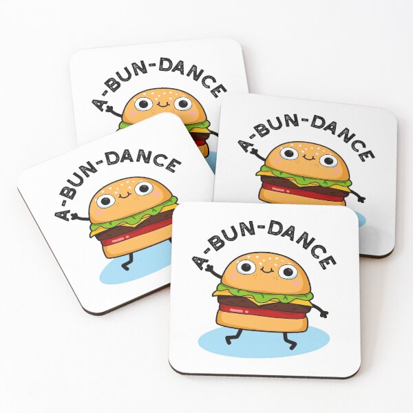 Item preview, A-bun-dance Funny Dancing Burger Puns  designed and sold by punnybone.