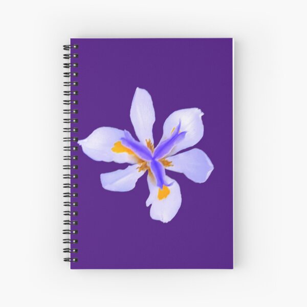 Wild Iris in Purple Spiral Notebook