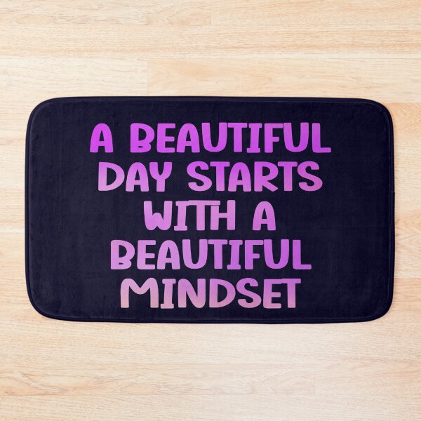 Item preview, A Beautiful Day Starts With a Beautiful Mindset - Morning Affirmation designed and sold by madtoyman.