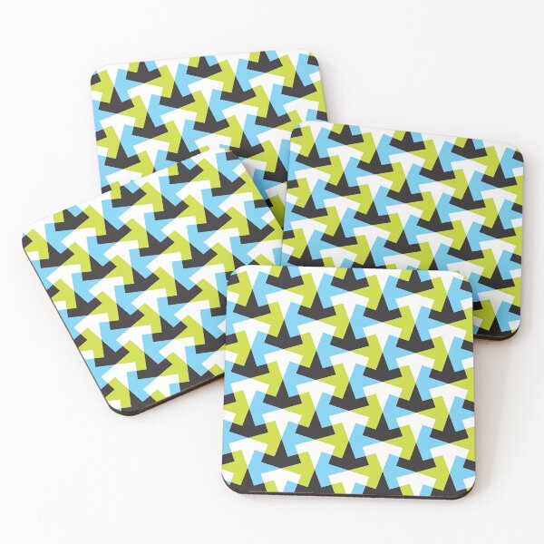 Item preview, Geometric Pattern 61 (green blue arrows) designed and sold by Geometric Patterns.