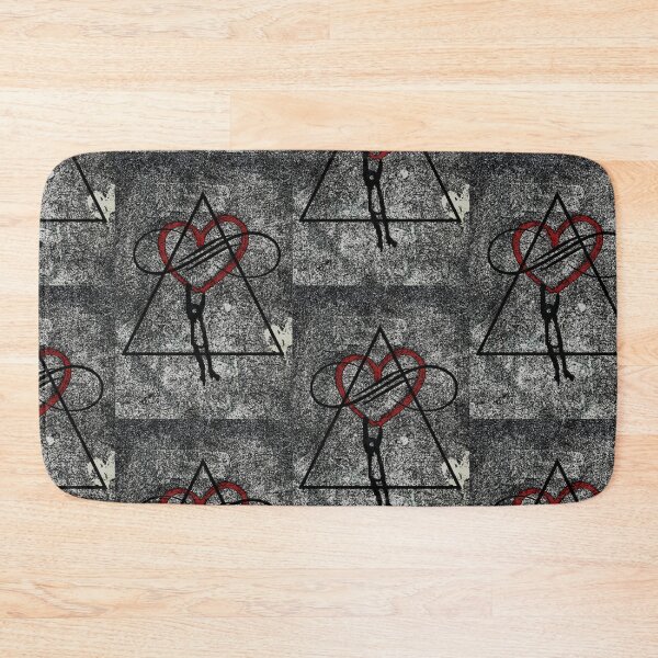 Item preview, black, red, heart shape logo design  designed and sold by Lina369.