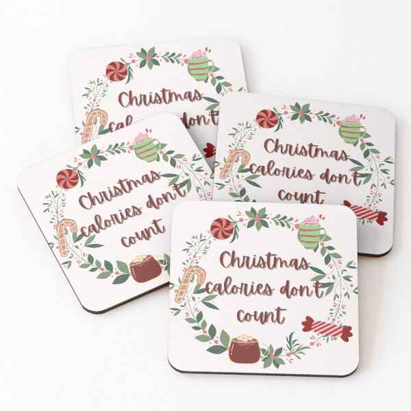 Item preview, Christmas Calories Don't Count Funny Quote designed and sold by ravenmandyshop.