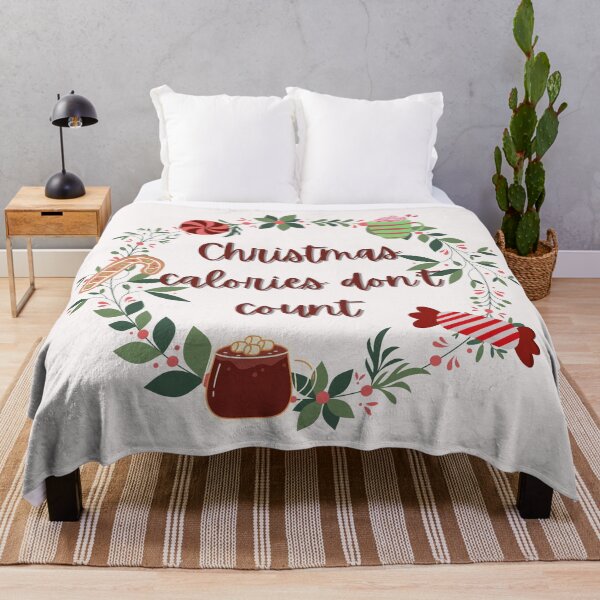 Item preview, Christmas Calories Don't Count Funny Quote designed and sold by ravenmandyshop.