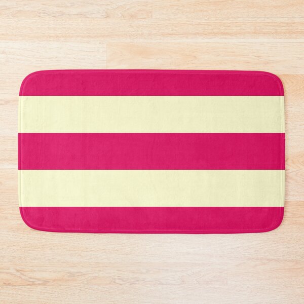Item preview, Large RASPBERRY and CREAM Horizontal STRIPES designed and sold by RachelMacht.