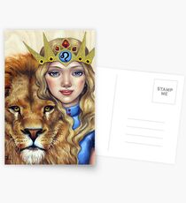Leo Girl Postcards