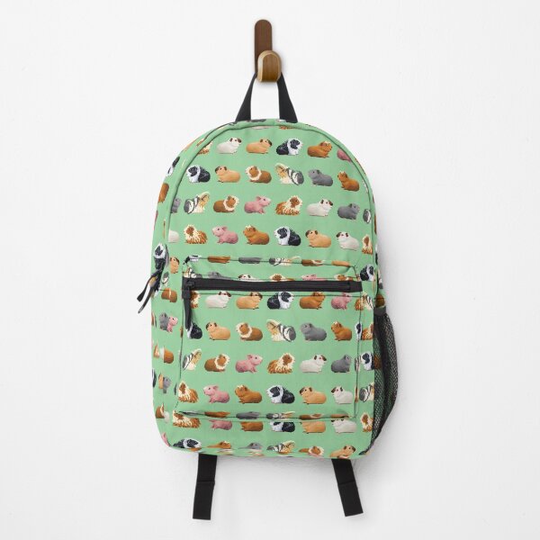 Item preview, Guinea Pig Queue Pattern (green) designed and sold by bmartindesigns.