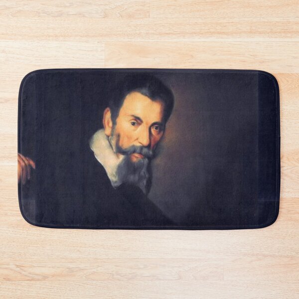 Item preview, Claudio Monteverdi oil painting Bernardo Strozzi Innsbruck 1630 designed and sold by Vintage Designs +.