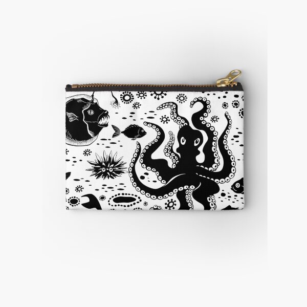 Item preview, Monochrome Doodle Underwater Marine Life designed and sold by Vector Scout Lab.