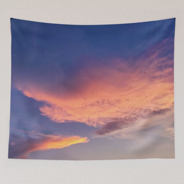 Item preview, Blue sky and orange clouds designed and sold by Cloudgraph.