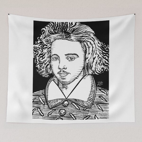 Item preview, CHRISTOPHER MARLOWE ink portrait designed and sold by lautir.