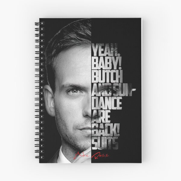 Artikelvorschau, Black and white Mike Ross quote. entworfen und verkauft von Enea Kelo.