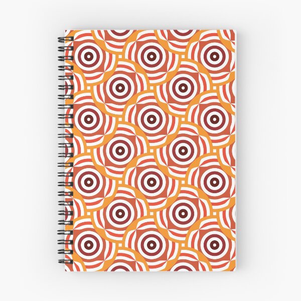 Item preview, Leafy Circles Geometric Pattern – Orange designed and sold by RoguePatterns.