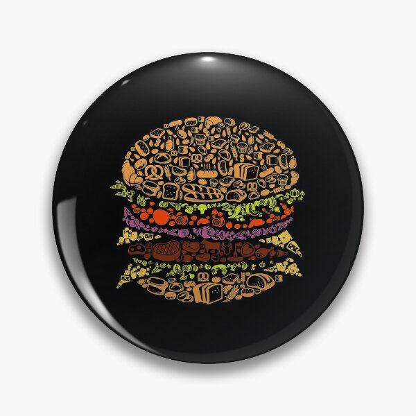Item preview, Burger Pattern designed and sold by VibrantGifts.