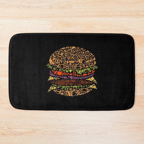 Item preview, Burger Pattern designed and sold by VibrantGifts.