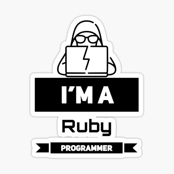 Item preview, I'm a Ruby Programmer (black) designed and sold by Stornu2Ruedas.