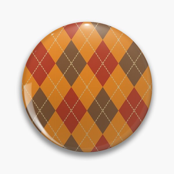Item preview, Preppy 1980s Autumn Fall Brown Burgundy Orange Argyle designed and sold by IamTrending.