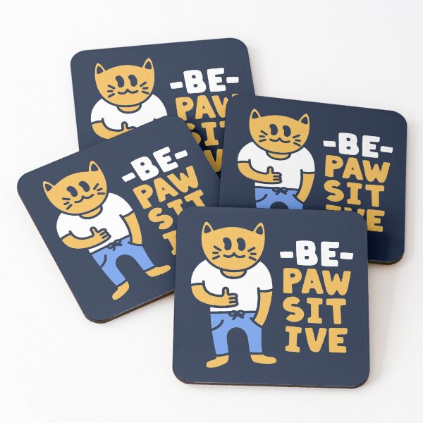 Item preview, Be Pawsitive Positive Cat designed and sold by hadicazvysavaca.