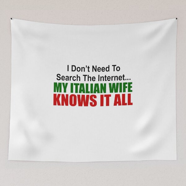 Item preview, Italian Wife Knows It All designed and sold by jaycartoonist.