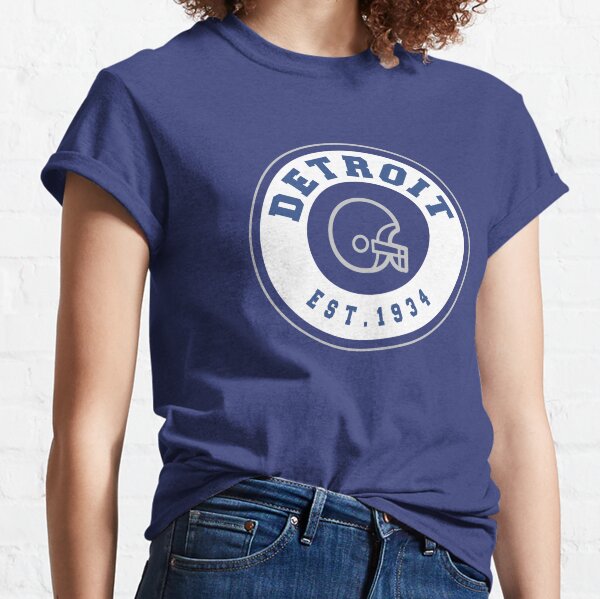 Detroit Lions Women's NFL Team Apparel Est. 1934 Blue Triblend Tshirt -  Detroit City Sports