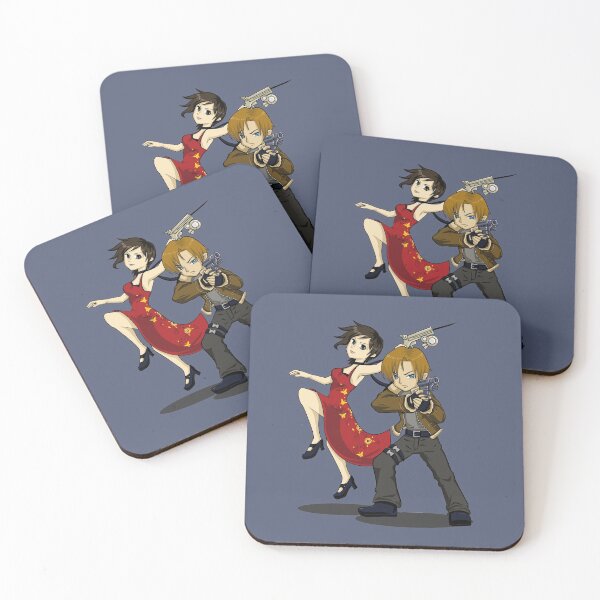 Item preview, RE4 Chibi Ada and Leon designed and sold by littlebearart.