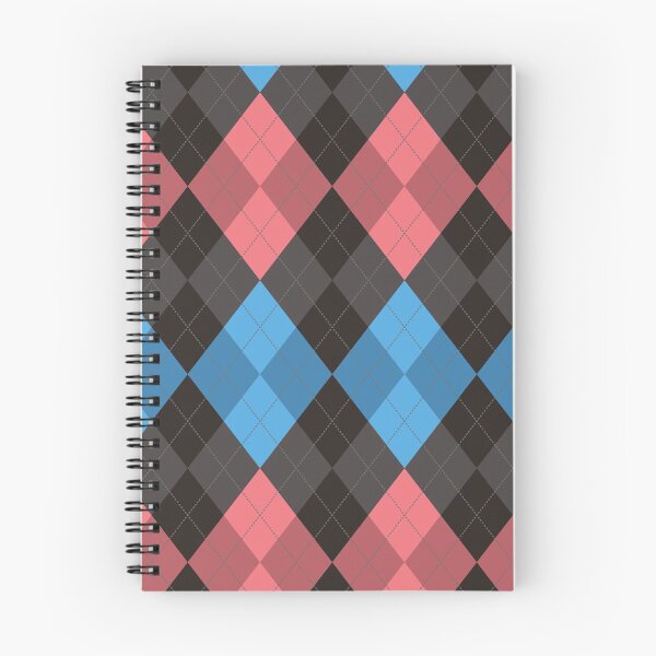 Item preview, Preppy 1980s Retro Black Pink Blue Argyle designed and sold by IamTrending.