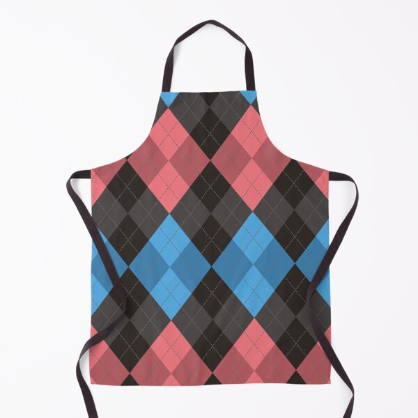 Item preview, Preppy 1980s Retro Black Pink Blue Argyle designed and sold by IamTrending.