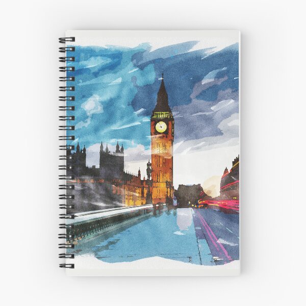 Item preview, London, England Watercolor Travel Souvenir Fine Art designed and sold by Naumovski.