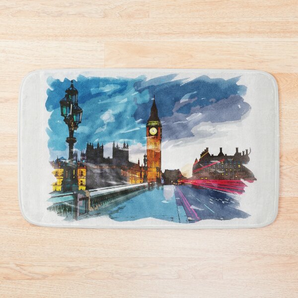 Item preview, London, England Watercolor Travel Souvenir Fine Art designed and sold by Naumovski.