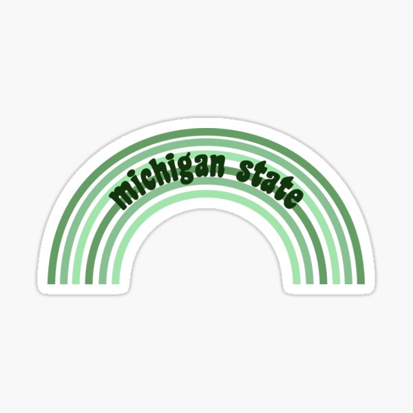 MSU rainbow Sticker