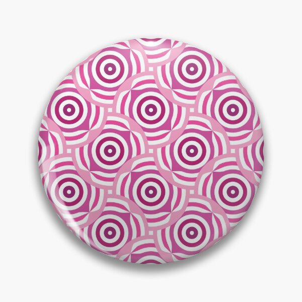Item preview, Leafy Circles Geometric Pattern – Fuchsia designed and sold by RoguePatterns.