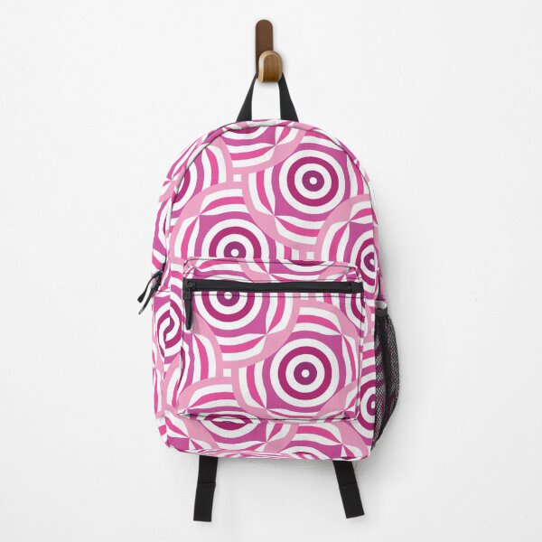 Item preview, Leafy Circles Geometric Pattern – Fuchsia designed and sold by RoguePatterns.