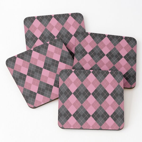 Item preview, Preppy Girly Black Pink Argyle designed and sold by IamTrending.