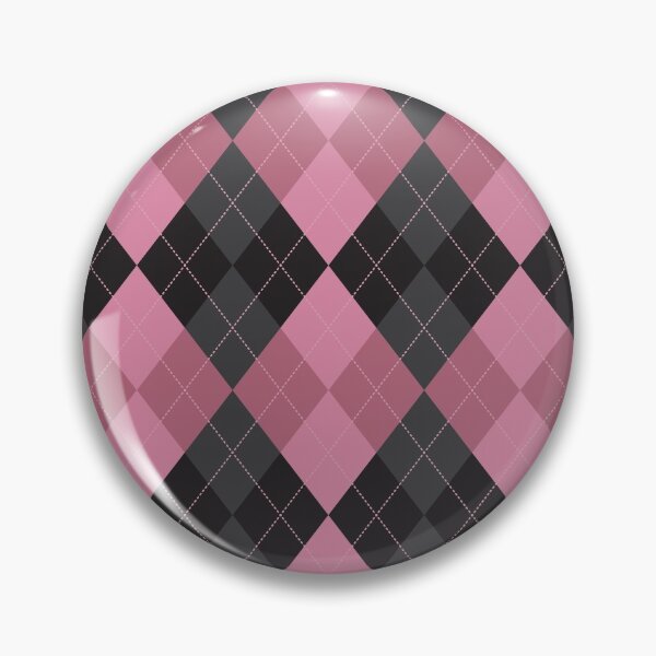 Item preview, Preppy Girly Black Pink Argyle designed and sold by IamTrending.