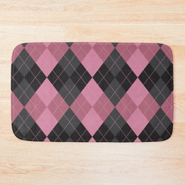 Item preview, Preppy Girly Black Pink Argyle designed and sold by IamTrending.