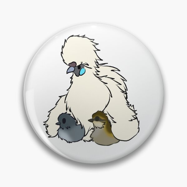 Item preview, White Broody Silkie Mama Hen designed and sold by Clucky-Designs.