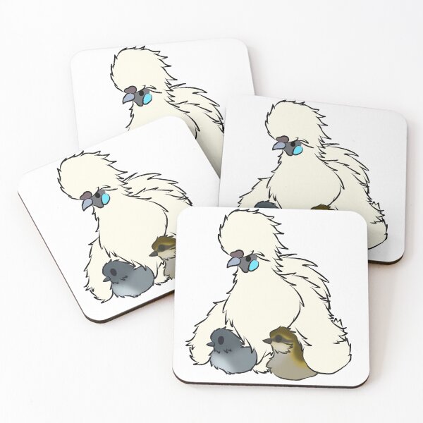 Item preview, White Broody Silkie Mama Hen designed and sold by Clucky-Designs.