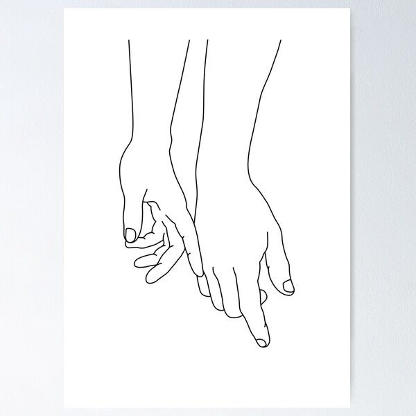 Item preview, Touching hands  designed and sold by HeyMayStudio.