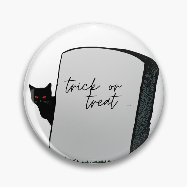 Artikelvorschau, Schwarze Katze mit Grabstein Süßes oder Saures Halloween entworfen und verkauft von gothlilly.