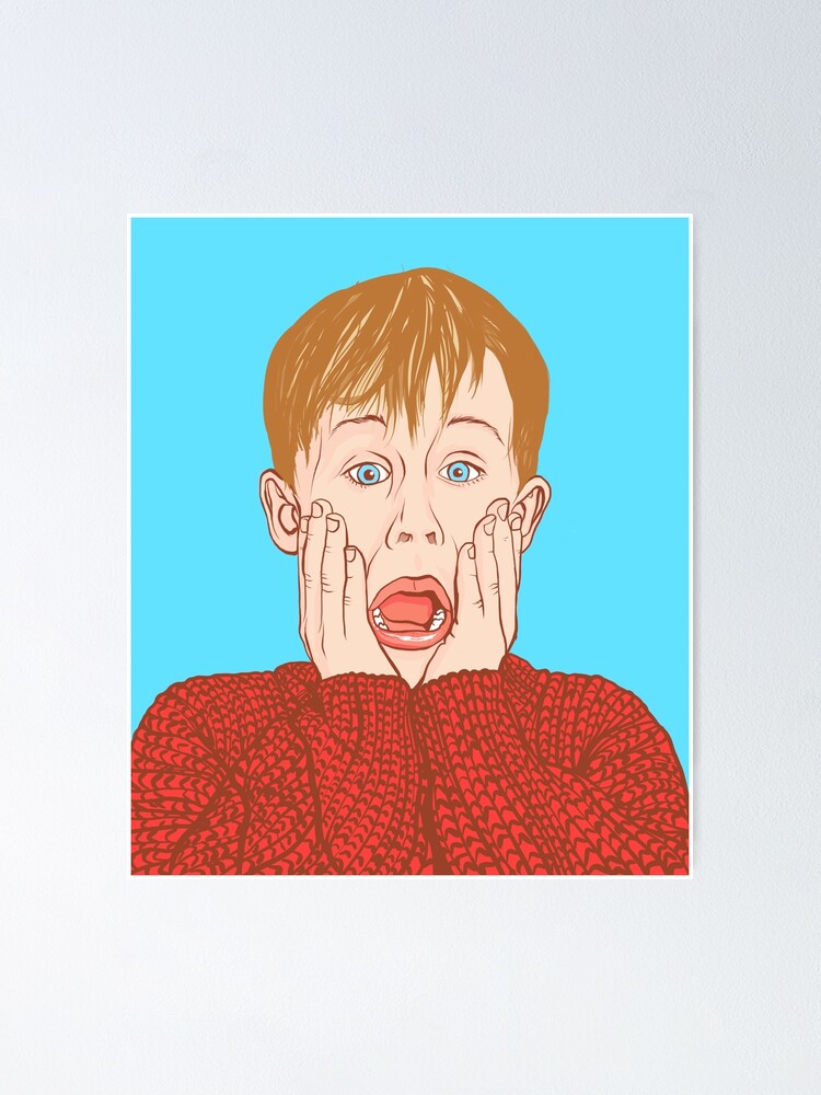 Home Alone Macaulay Culkin Classic Christmas movie mini poster style type  MAGNET