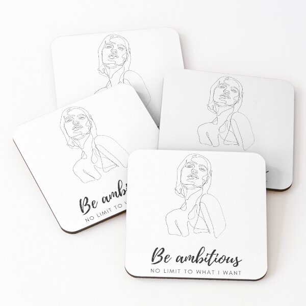 Item preview, Be ambitious, women empowerment quotes designed and sold by SerenaChoe.