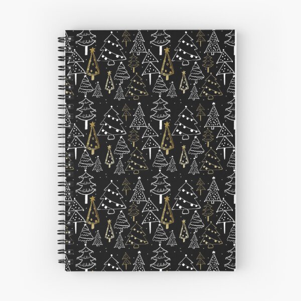 Item preview, CHRISTMAS TREE - BLACK WITH GOLD designed and sold by PrachiManerikar.
