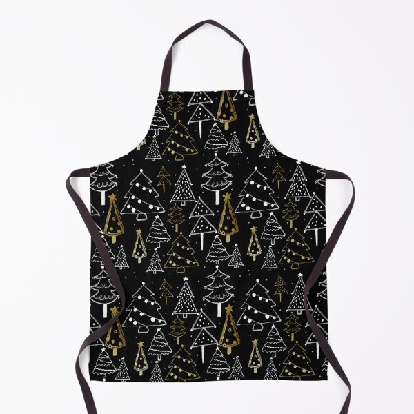 Item preview, CHRISTMAS TREE - BLACK WITH GOLD designed and sold by PrachiManerikar.