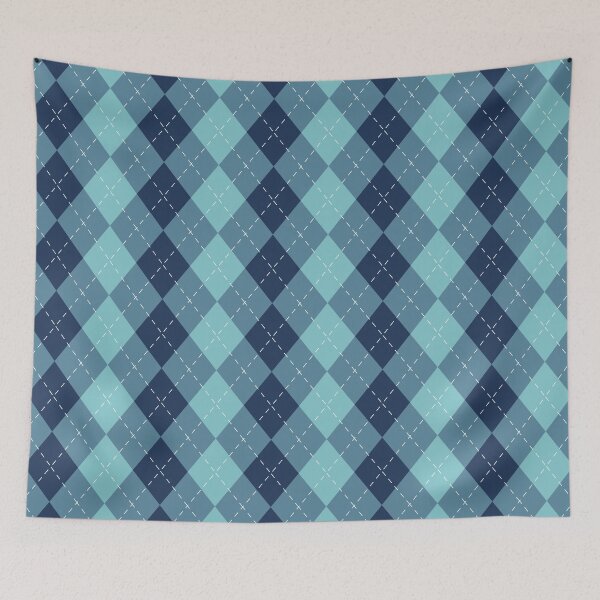 Item preview, Preppy 1980s raditional Navy Blue Argyle  designed and sold by IamTrending.